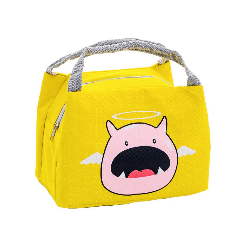 Prenosná Thicken Lunch Tote Bag Oxford Vodotesná Chladiaca Izolovaná Kabelka Roztomilé Úložné Nádoby