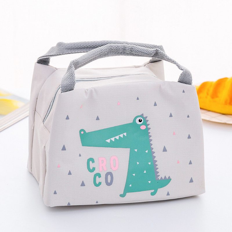 Prenosná Thicken Lunch Tote Bag Oxford Vodotesná Chladiaca Izolovaná Kabelka Roztomilé Úložné Nádoby