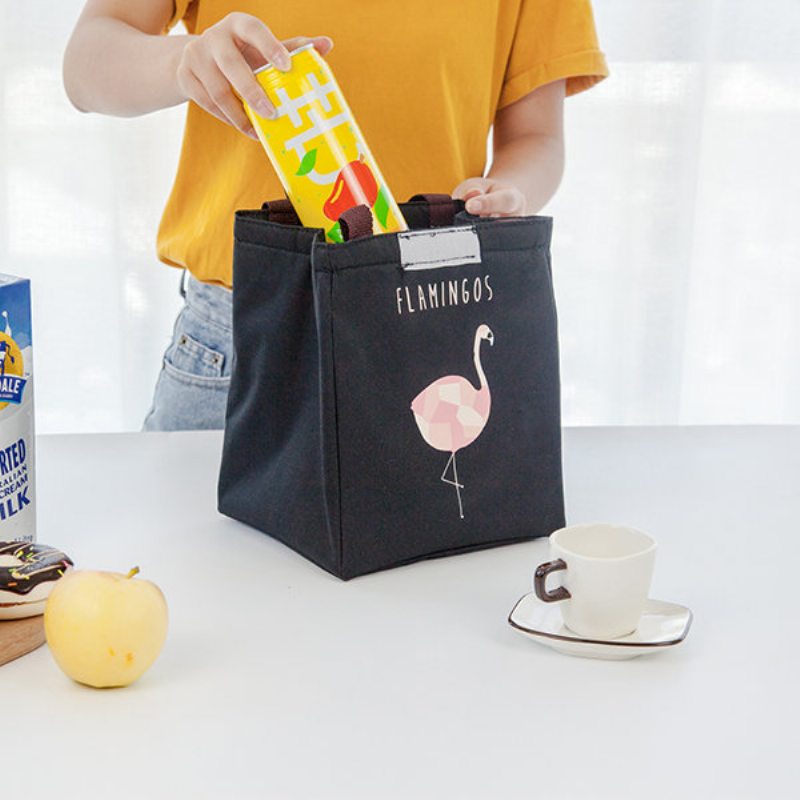 Saiclehome Hend-held Lunch Tote Bag Oxford Vodotesné Chladiace Izolované Úložné Nádoby