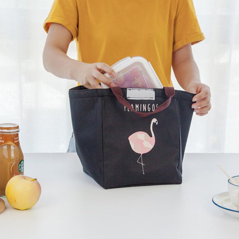 Saiclehome Hend-held Lunch Tote Bag Oxford Vodotesné Chladiace Izolované Úložné Nádoby