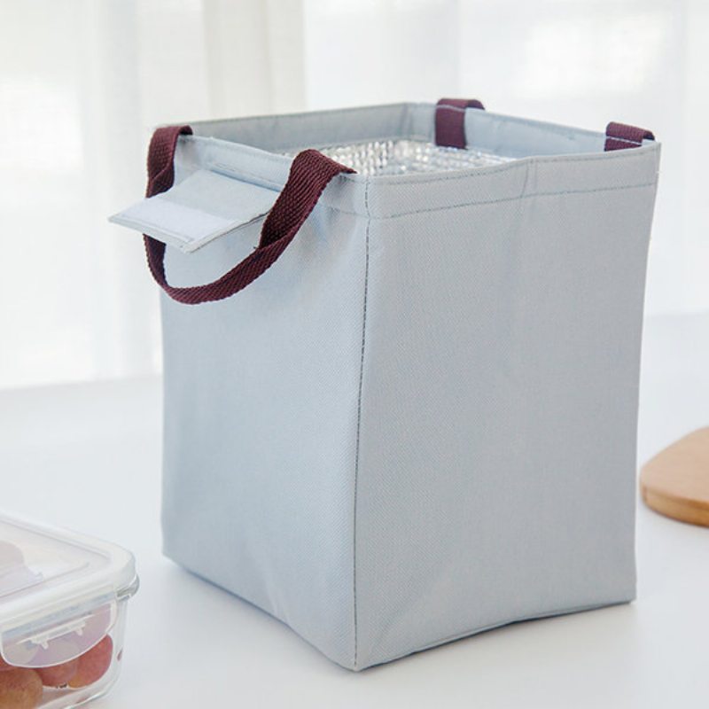 Saiclehome Hend-held Lunch Tote Bag Oxford Vodotesné Chladiace Izolované Úložné Nádoby