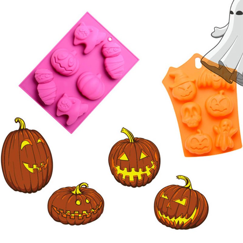Silikónová Forma Na Tortu S Prenosným Otvorom Na Pečenie V Halloweenskom Štýle Nádoby Na Pre Domácich Majstrov Pri Vysokej Teplote