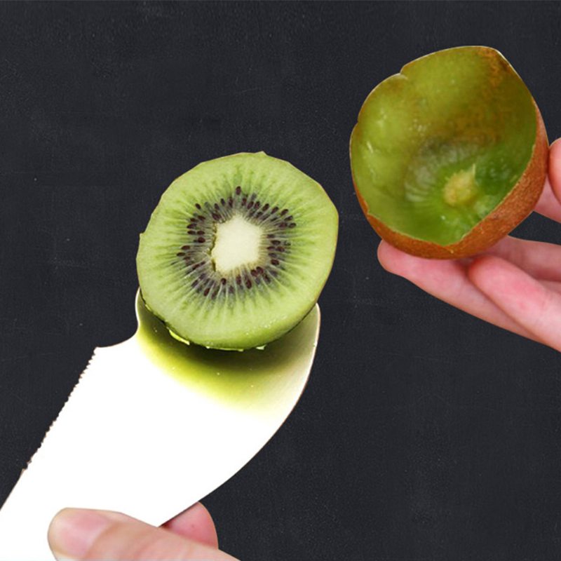 Škrabka Na Kiwi 304 Nerezový Krájač Multifunkčný Nôž Na Ovocie Na Naberačka Dužiny Kuchynský Nástroj Na