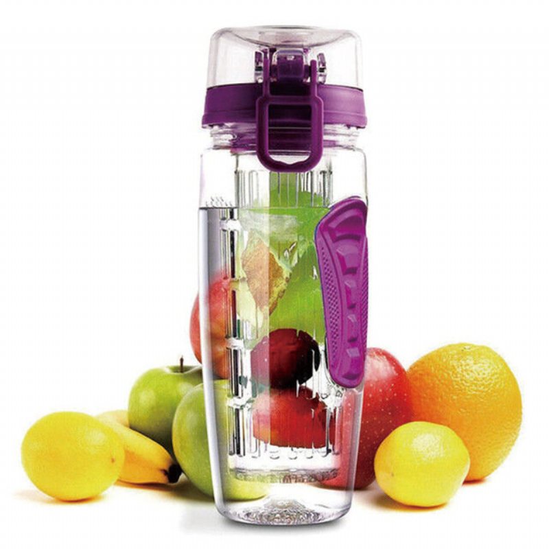 Športová Varná Kanvica S Ovocným Stĺpcom Bez Bpa Free Fruit Infuser Plastová Nádoba Na Ovocie 1000 Ml Limonádová Vesmírna Fľaša