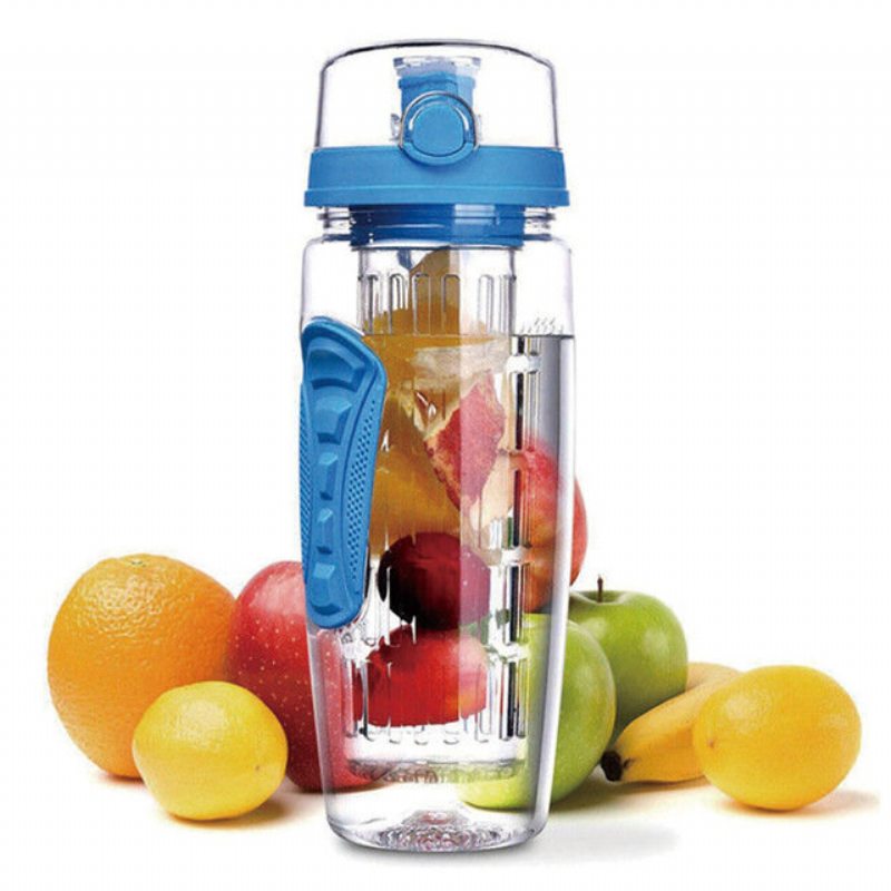 Športová Varná Kanvica S Ovocným Stĺpcom Bez Bpa Free Fruit Infuser Plastová Nádoba Na Ovocie 1000 Ml Limonádová Vesmírna Fľaša