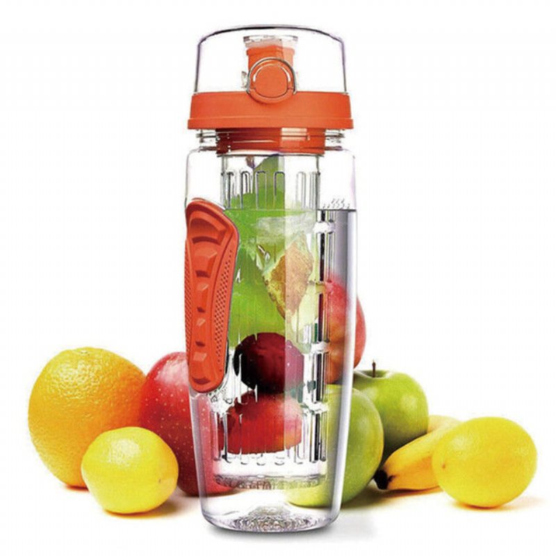 Športová Varná Kanvica S Ovocným Stĺpcom Bez Bpa Free Fruit Infuser Plastová Nádoba Na Ovocie 1000 Ml Limonádová Vesmírna Fľaša