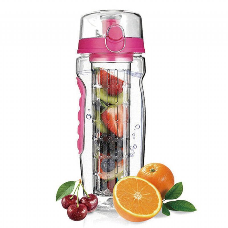 Športová Varná Kanvica S Ovocným Stĺpcom Bez Bpa Free Fruit Infuser Plastová Nádoba Na Ovocie 1000 Ml Limonádová Vesmírna Fľaša