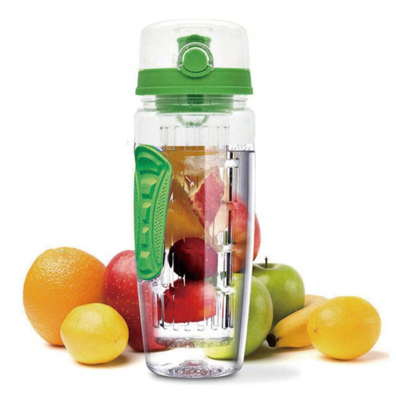 Športová Varná Kanvica S Ovocným Stĺpcom Bez Bpa Free Fruit Infuser Plastová Nádoba Na Ovocie 1000 Ml Limonádová Vesmírna Fľaša