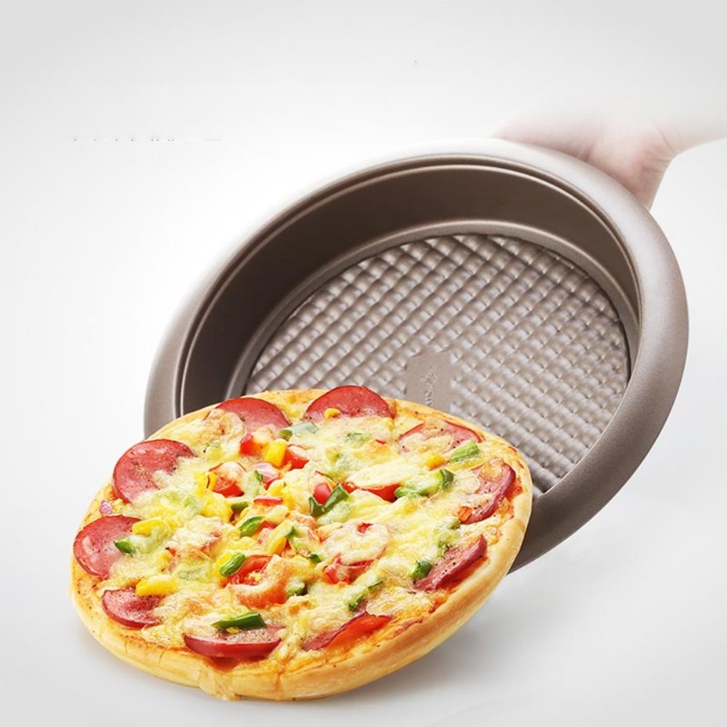 Univerzálna Nepriľnavá Hlboká Nádoba Na Pizzu Kuchynský Plech Na Pečenie V Potravinárskej Kvalite Prémiové Okrúhle Formy Na Koláčov 9 Palcov