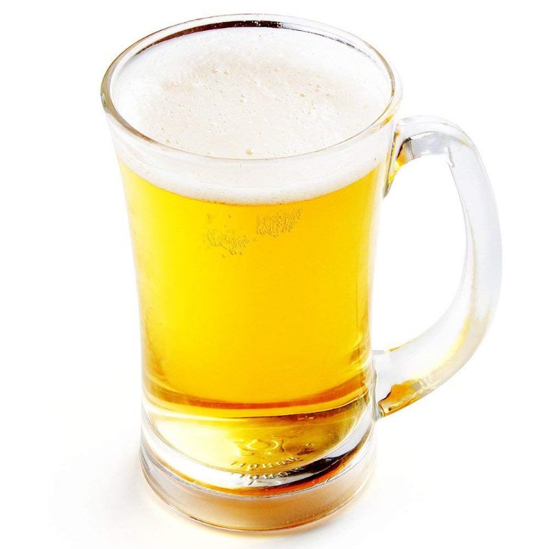 Viacúčelový Veľký Sklenený Hrnček Na Pivo Na Káva Mlieko Čaj Šťava - 12 Oz