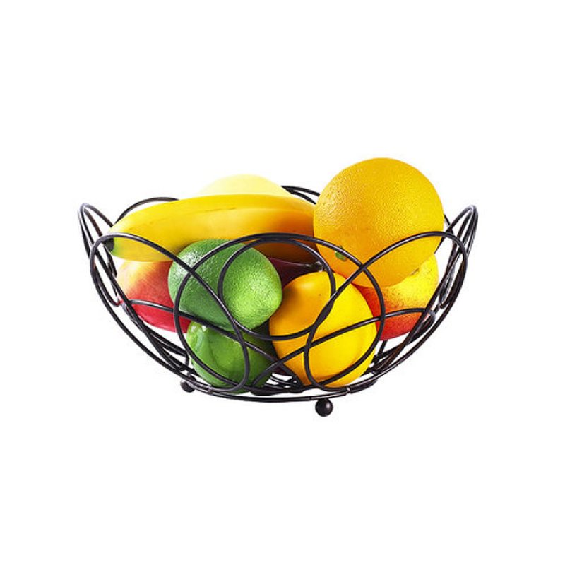 Železný Košík S Ovocím Do Domáceho Obchodu S A Dizajnovou Líniou Podnosu Miska Na Ovocný Tanier V Jednoduchom Štýle