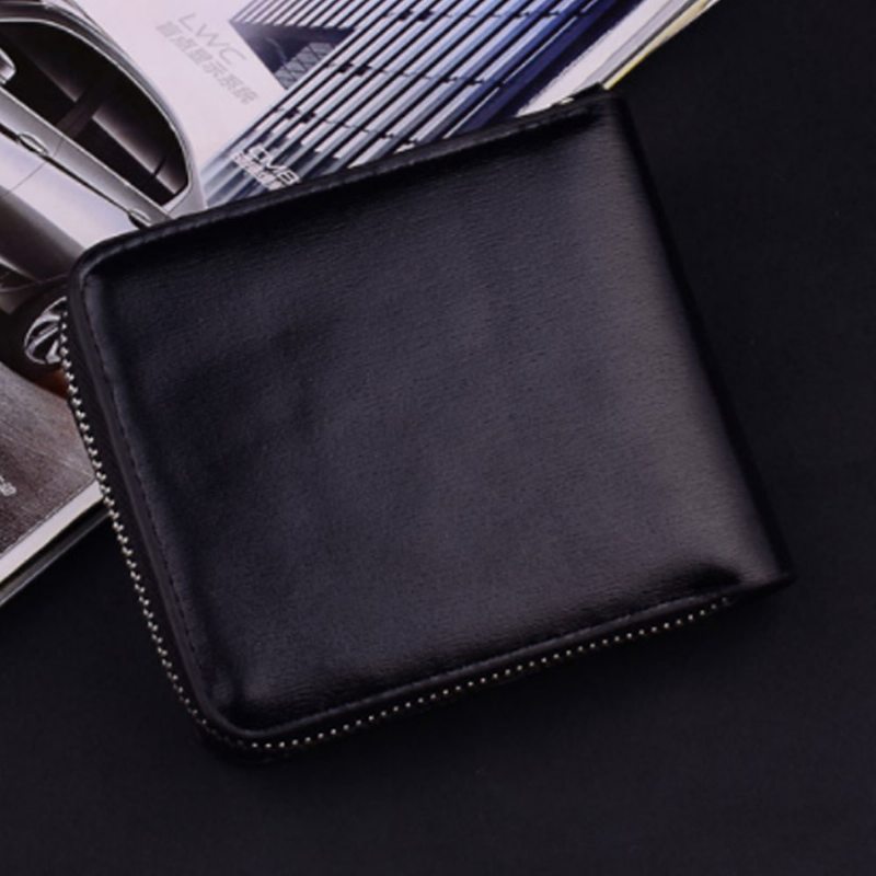 Business Money Clip Peňaženka Muži Na Zips Bifold Kreditná Karta Krátka Darčeky Ku Dňu Otcov