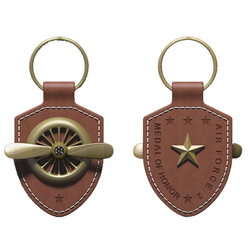 Kožená Kovová Kľúčenka Air Force No.2 Keychain Keychring Muži Módne Doplnky Darčeky Pre Boyfriend