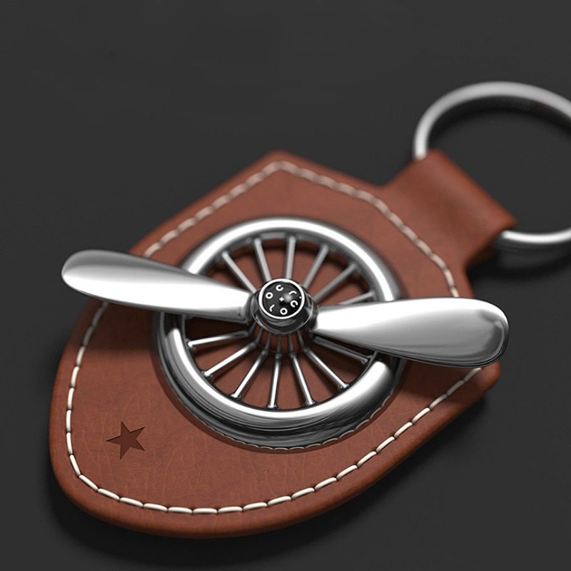 Kožená Kovová Kľúčenka Air Force No.2 Keychain Keychring Muži Módne Doplnky Darčeky Pre Boyfriend