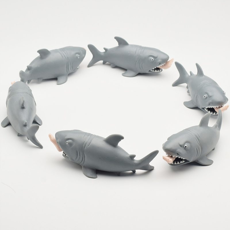 Záludné Mäkké Ľudožravé Stláčacie Hračky V Tvare Žraloka Zaujímavé Pre Dospelých Dekompresné Exportné Štipce