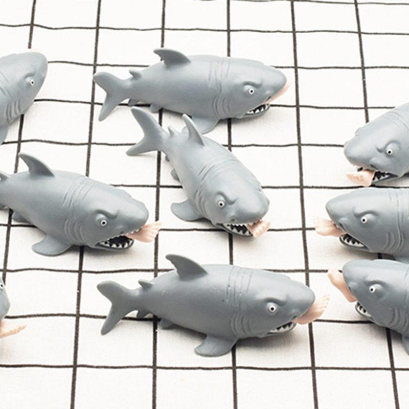 Záludné Mäkké Ľudožravé Stláčacie Hračky V Tvare Žraloka Zaujímavé Pre Dospelých Dekompresné Exportné Štipce