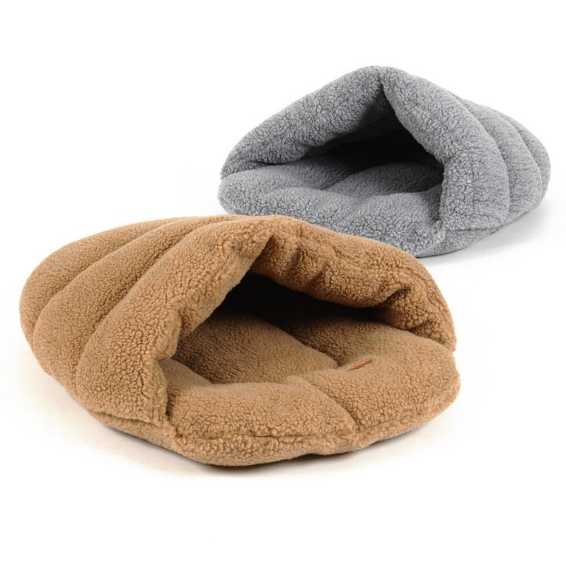 2 Farby Shearling Velvet Pet Slipper Spací Vak Chovateľská Stanica Pes Cat Cave Bed