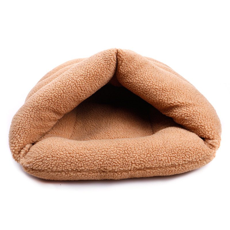 2 Farby Shearling Velvet Pet Slipper Spací Vak Chovateľská Stanica Pes Cat Cave Bed