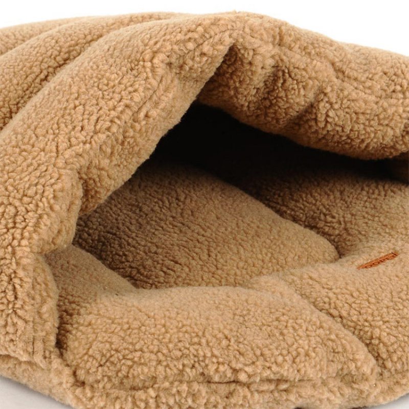 2 Farby Shearling Velvet Pet Slipper Spací Vak Chovateľská Stanica Pes Cat Cave Bed