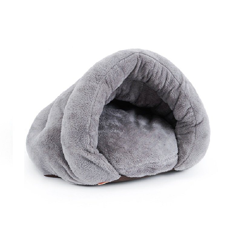 2 Farby Zahustený Zamatový Spací Vak Pre Domáce Zvieratá Chovateľská Stanica Puppy Cat Warm Cave Bed