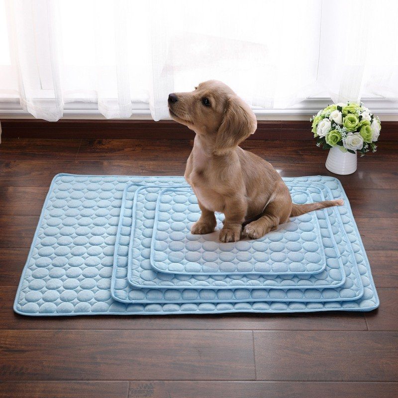 3 Farby Ice Silk Pet Summer Cooling Mat Pad Letná Ľadová Podložka Pre Psa Mačka