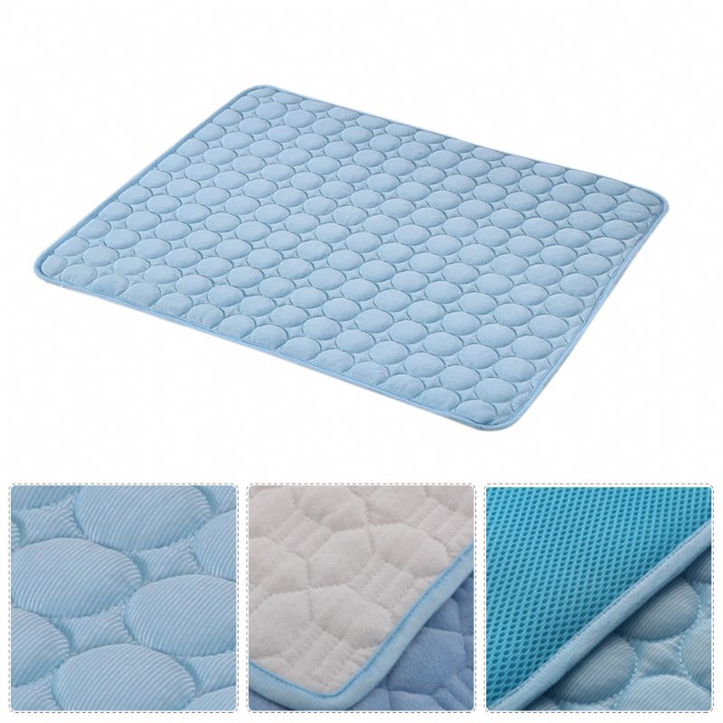 3 Farby Ice Silk Pet Summer Cooling Mat Pad Letná Ľadová Podložka Pre Psa Mačka