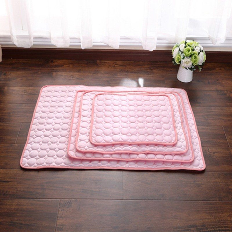 3 Farby Ice Silk Pet Summer Cooling Mat Pad Letná Ľadová Podložka Pre Psa Mačka