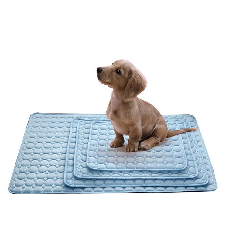 3 Farby Ice Silk Pet Summer Cooling Mat Pad Letná Ľadová Podložka Pre Psa Mačka