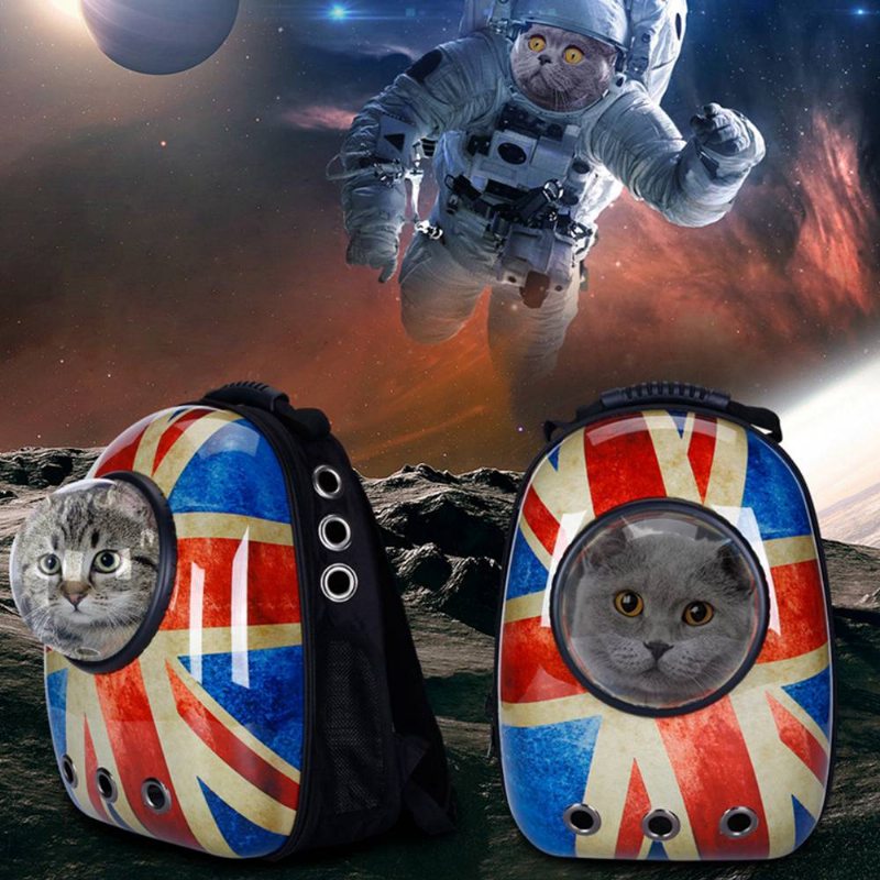 Astronaut Pet Mačka Pes Šteniatko Priedušný Oxford Látkový Nosič Cestovná Taška Space Fashion Capsule Backpack