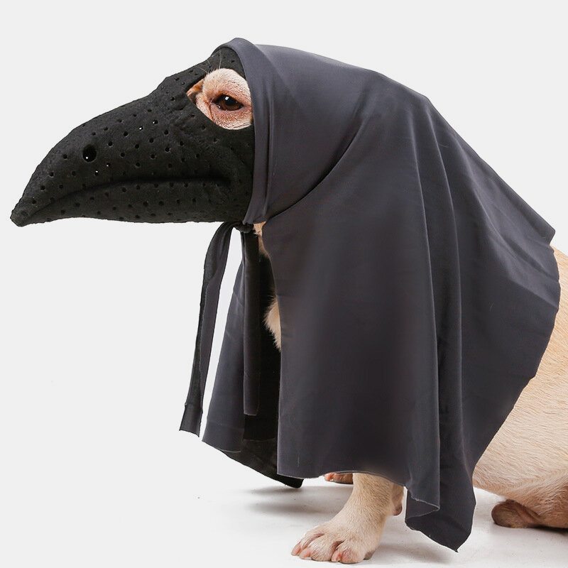 Halloween Bird Beak Doctor Mask Pet Plášť Mačka Pes Ústa Obal Hororový Kostým