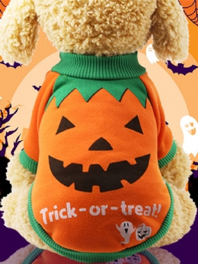 Halloween Pet Dog Pumpkin Witch Kostým Šteňa Funny Festival Oblečenie