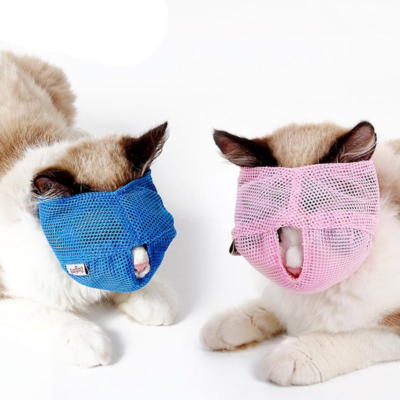 Náhubky Pre Mačky Nylonová Maska Na Tvár Pre Nástroje Na Starostlivosť O Domáce Zvieratá Na Prevenciu Poškriabania A Proti Hryzeniu