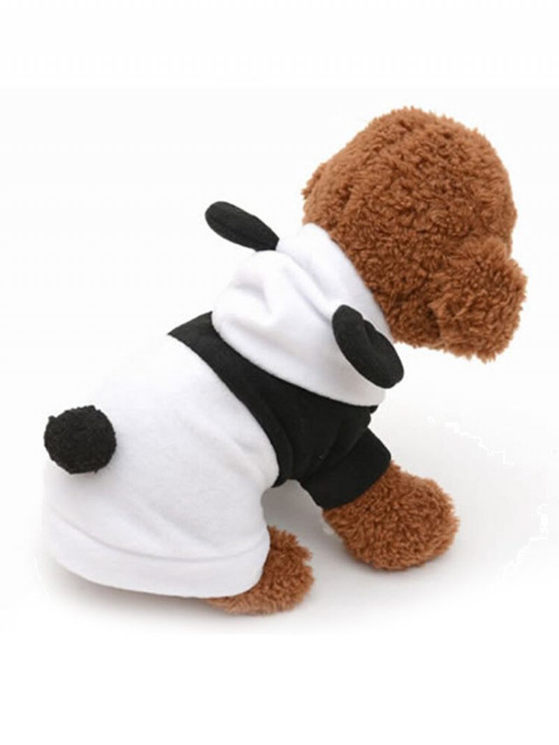 Pes Mačka Roztomilý Fleece Panda Oblečenie Teplý Kabát Kostým Outwear Xs-xxl