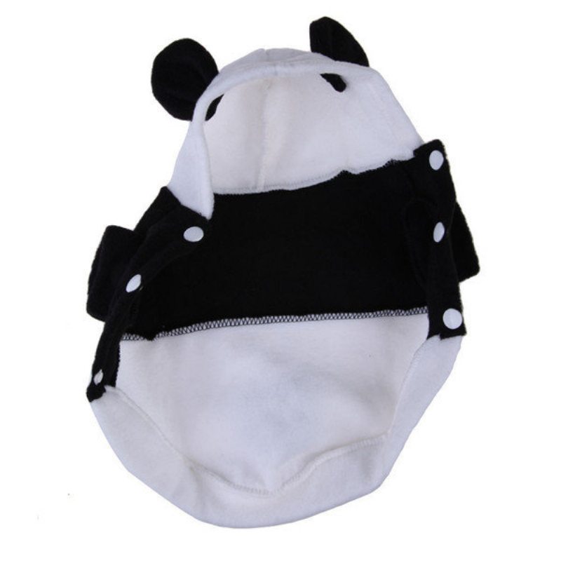 Pes Mačka Roztomilý Fleece Panda Oblečenie Teplý Kabát Kostým Outwear Xs-xxl