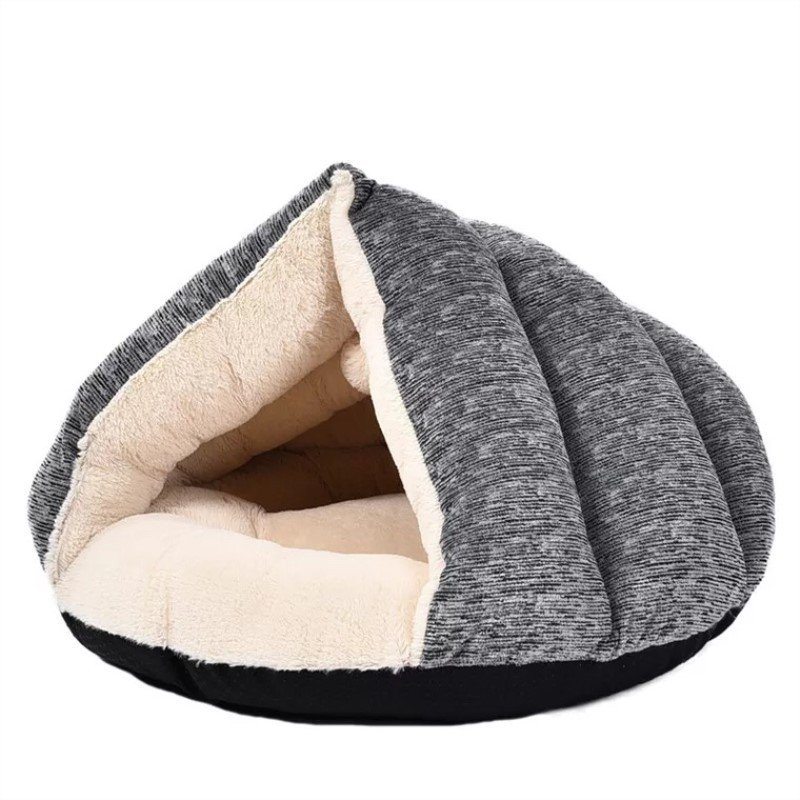 Pes Mačka Zimný Mäkký Hrejivý Plyšový Spací Vak Puppy Tent Cave Bed