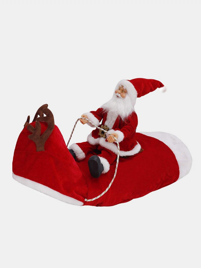 Pes Vianočný Kostým Santa Claus Na Koni Oblečenie Pre Domáce Zviera Na Na Jazdu Na Jeleňa