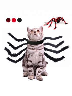 Pet Halloween Spider Chest Back Kreatívny Kostým Mačka A Pes Malý Pes Premenený