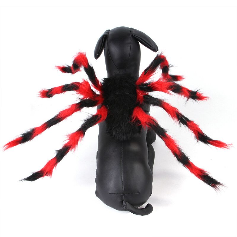 Pet Halloween Spider Chest Back Kreatívny Kostým Mačka A Pes Malý Pes Premenený