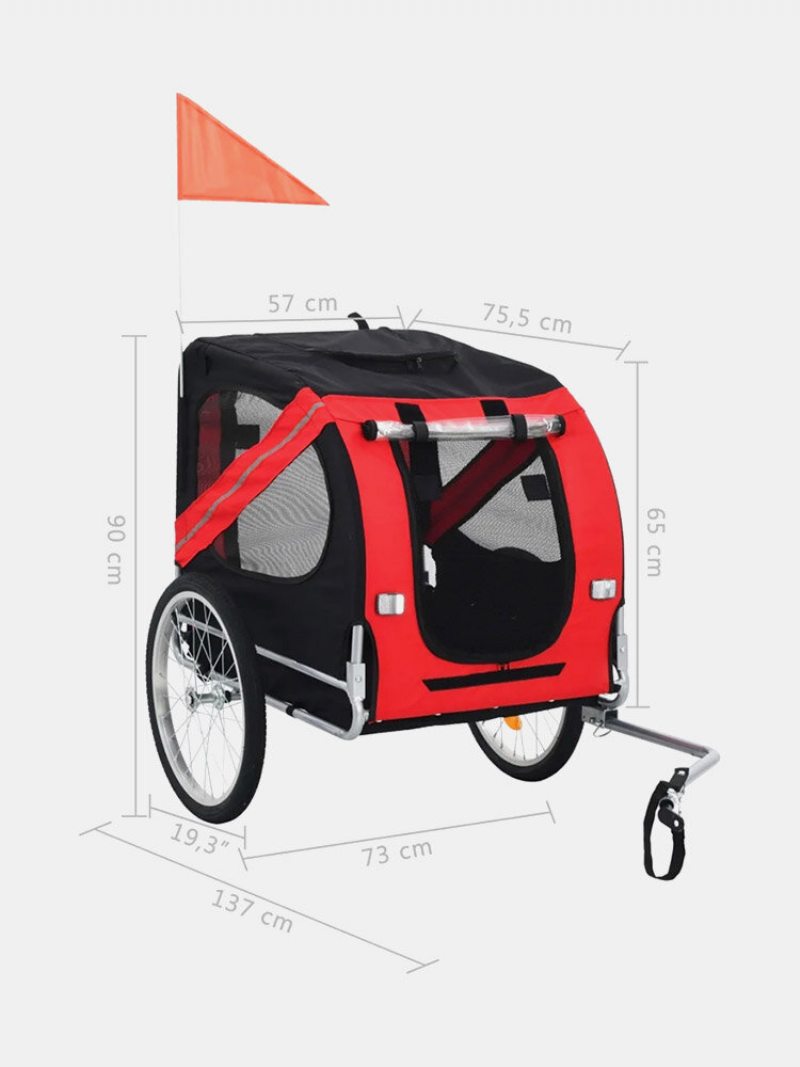 Príves Na Bicykel Pre Domáce Zvieratá Nosič Pre Psov A S Odolným Rámom Priedušná Ochranná Sieť Vozík Pre Jednoduchá Montáž