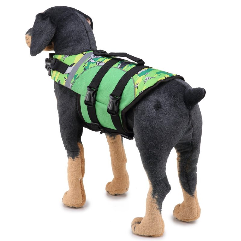Psie Kabáty Bundy Záchranná Vesta Bezpečnostný Odev Pre Zvieratká Letný Saver Plavky Pre Domáce Zvieratá