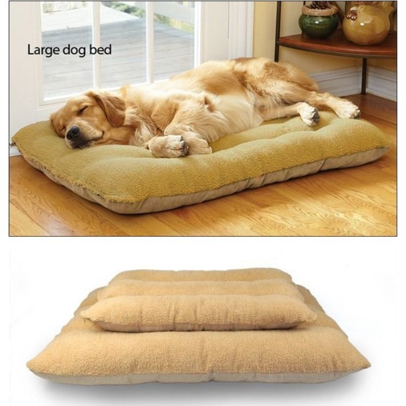 Shearling Velvet Suede Pet Spacia Posteľ Cushion Mat Zimná Teplá Pre Veľkých Psov