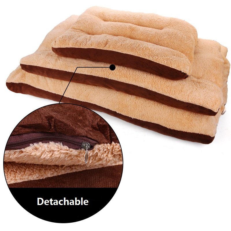 Shearling Velvet Suede Pet Spacia Posteľ Cushion Mat Zimná Teplá Pre Veľkých Psov