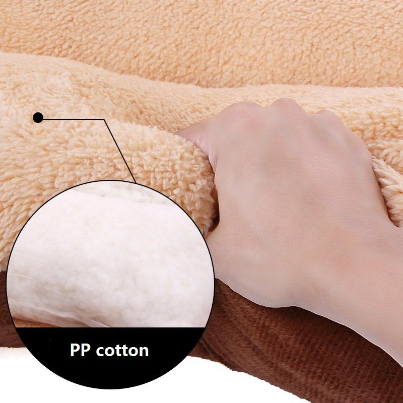 Shearling Velvet Suede Pet Spacia Posteľ Cushion Mat Zimná Teplá Pre Veľkých Psov