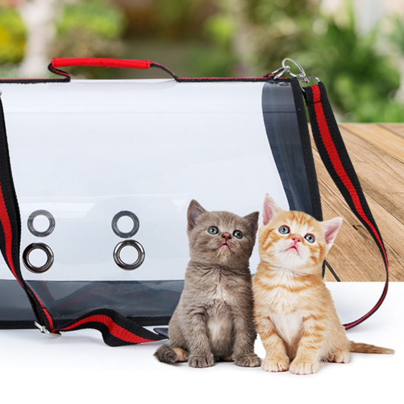 Transparentná Ručná Taška Na Mačku S Jedným Ramenom Pre Mačky Na Vonkajšie Použitie