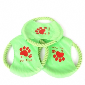 Veľký Pes Bavlnená Hračka Frisbee Odolná Proti Opotrebeniu Pre Nácvik Interakcie S Domácimi Zvieratami Vonku