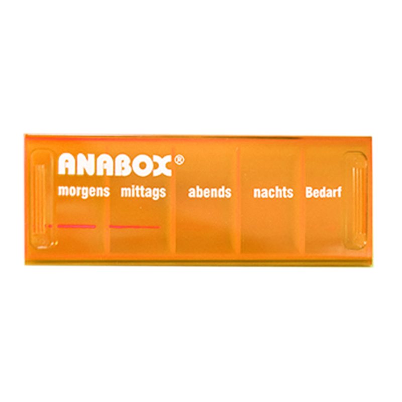 Anabox Prenosná Malá Krabička Na Tabletky Odolná Voči Vlhkosti Týždenne Balené Samostatné Lekárske Puzdro