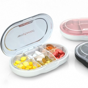 Cestovný Organizér Na Tabletky Westwood Premium Prachotesný 6 Priehradiek Prenosná Týždenná Krabička Na Na Lieky Vitamín