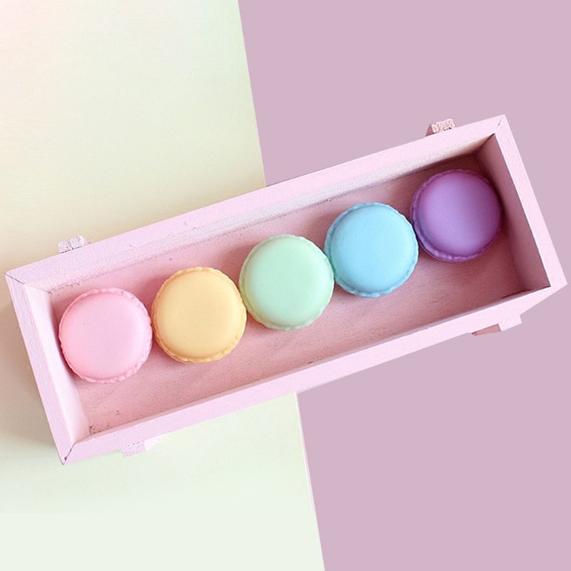 Macaron Medicine Box Pp Prenosný Candy Color Pill Organizer Na Šperky Kreativita Roztomilá Vonkajšia Škatuľka Na Tabletky Zásobník Na Tablety
