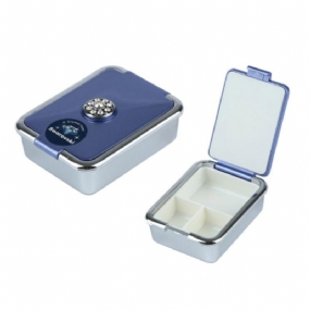 Prenosná Krabička Na Lieky Európsky Dvor Vykladaná Plastovým Organizérom Swarovski Crystal Diamond Na Tabletky Mini S 3 Mriežkami