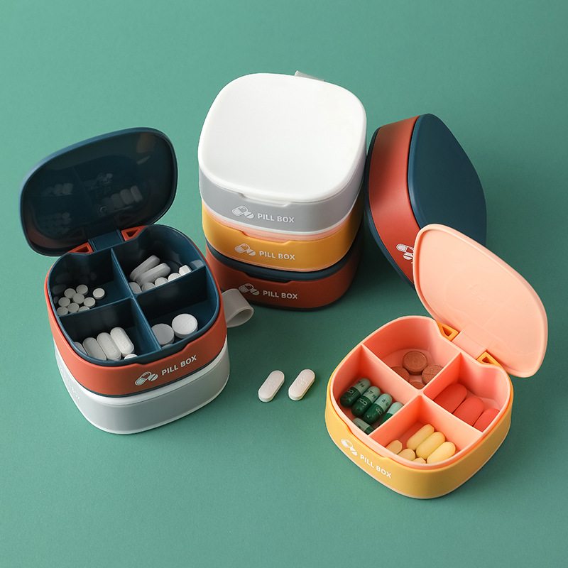 Prenosná Krabička Na Malé Pilulky Domáce Potreby Cestovná Škatuľka Na Lieky Silikónová Mini Zapečatená Na Uskladnenie Predmetov